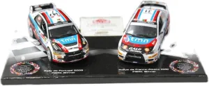 Metal Toy Vehicle 1:43 Alloy Rally Models Germany for Vitesse WRC Lancer 09-10 Double Car Championship Set Vehicle Scale Vehicles