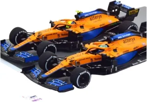 Metal Toy Vehicle 1:43 for McLaren MCL35M Two-car Set 2021 Ricciardo F1 Formula Alloy Racing Car Model Collection Scale Vehicles