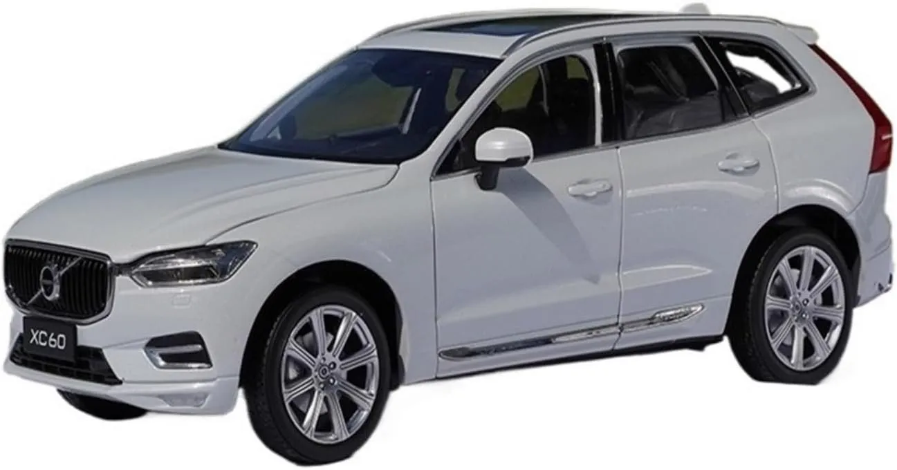 Metal Vehicles Toys 1:18 for Volvo XC60 Sport Edition Collectible Metal Car Model Alloy Home Decor Display Watch Home Or Office Décor(White)