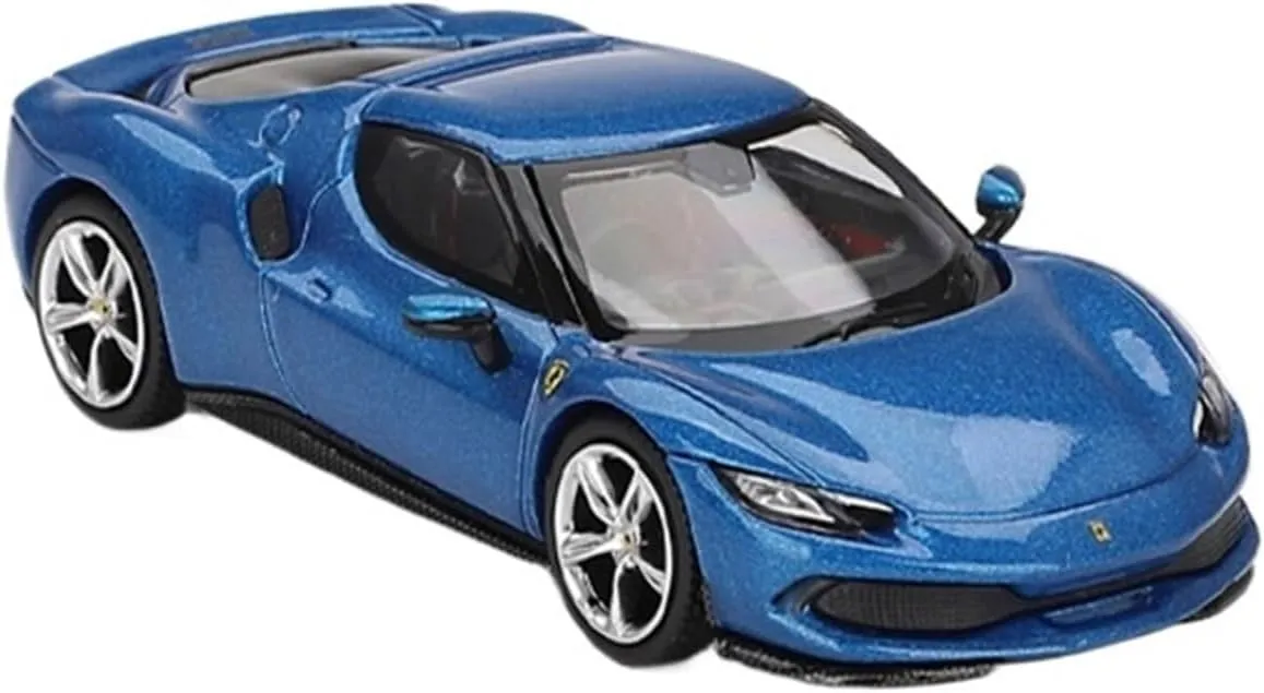 Metal Vehicles Toys 1:64 for Ferrari 296 GTB BBR Hybrid Sports Car Mini Ornament Alloy Car Model Collection Viewing Home Or Office Décor