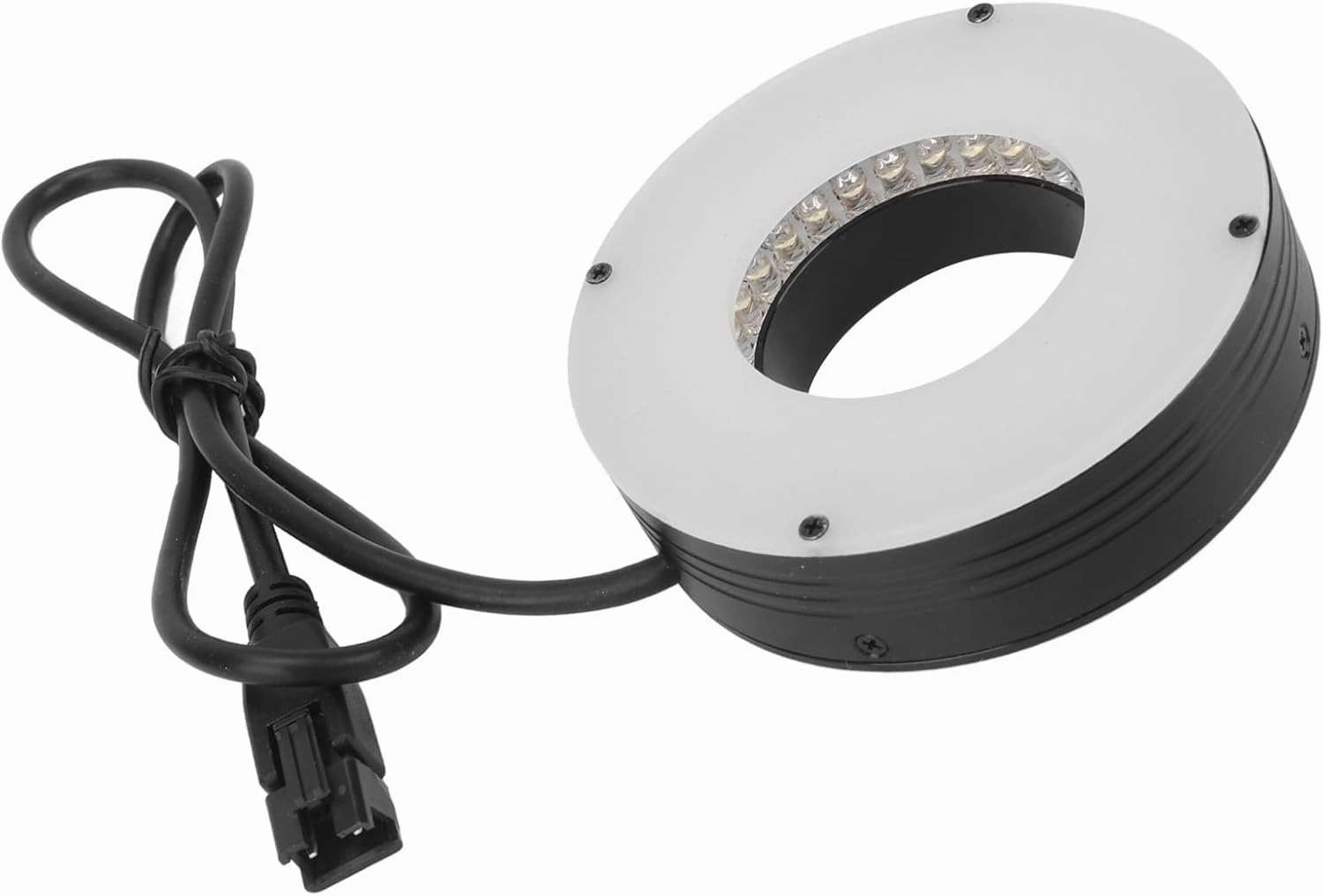 Microscope Rings Light, Microscope Lamp LED Rings Adjustable 90 Degree Angle Light Source for Industrial Binocular Stereo Microscope