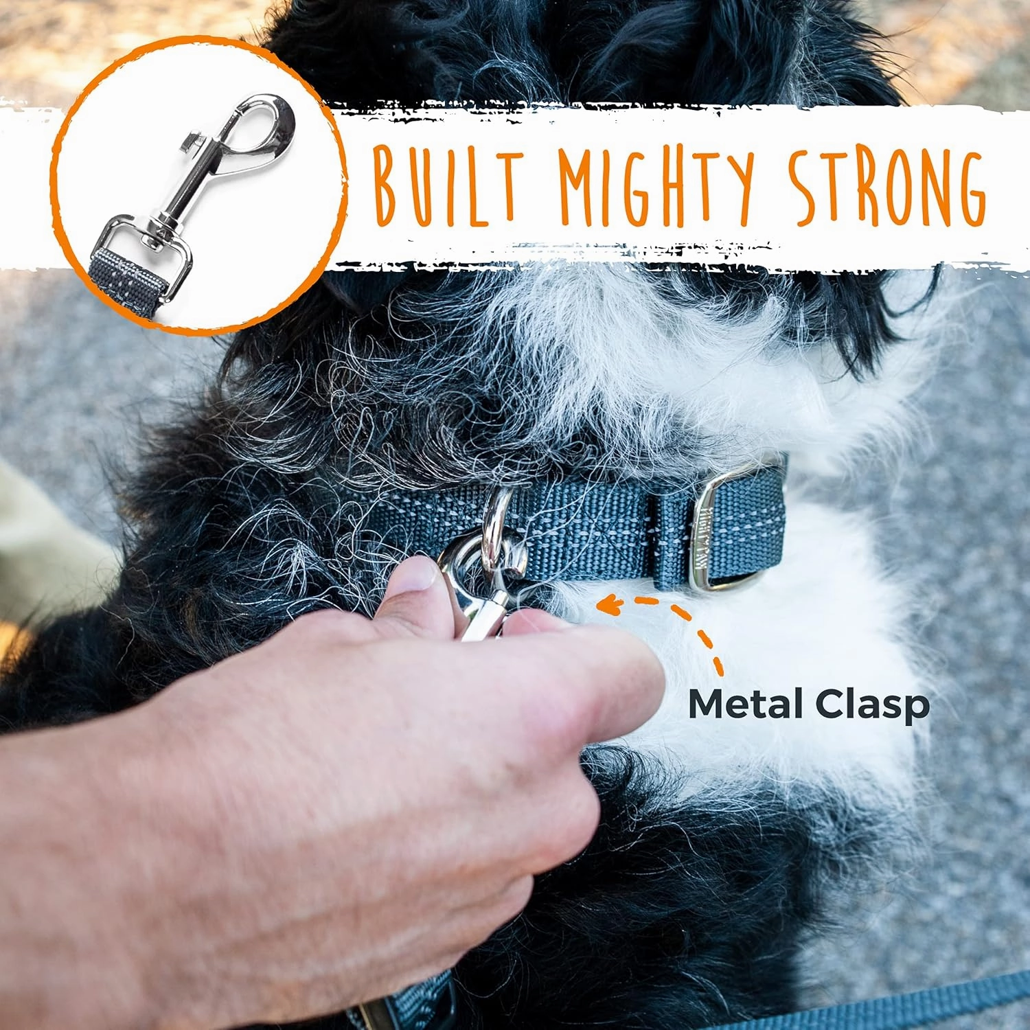 Mighty Paw Double Dog Leash - Double Leash for Two Dogs No Tangle Design. Split Lead for 2 Pets. Adjustable to Fit All Sized Breeds. Reflective Dual Pet Lead for People with Multiple Pups