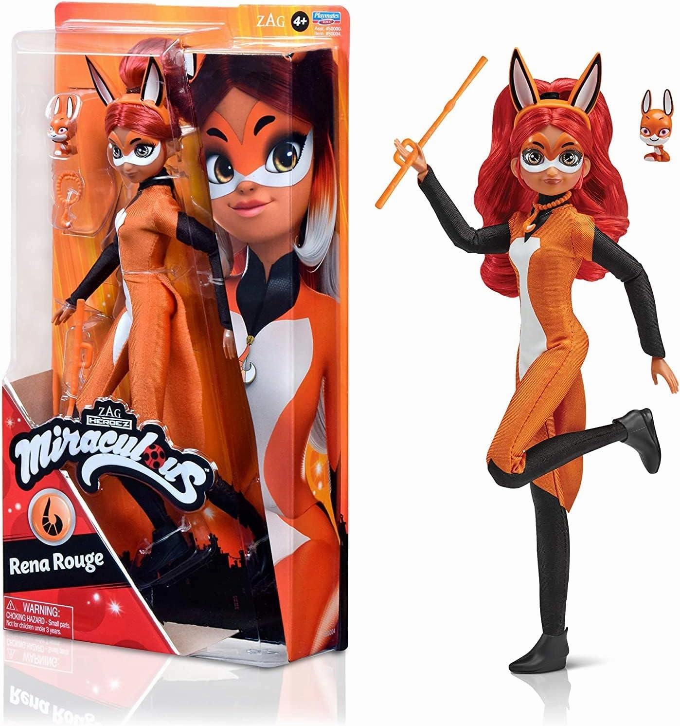 Miraculous Super Posable Rena Rouge Doll! 26cm Bandai Ladybug Fashion Doll with Kwami & Flute