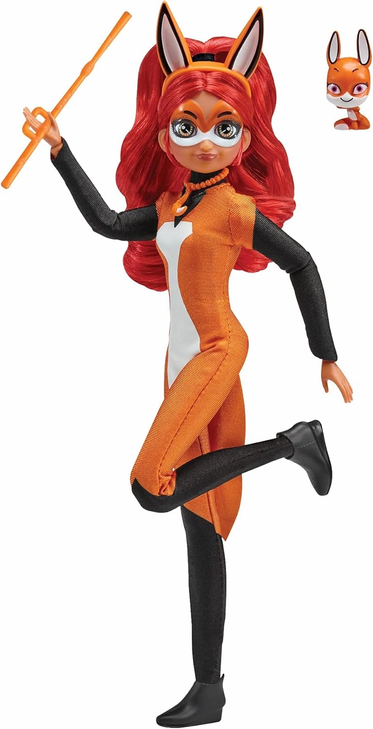 Miraculous Super Posable Rena Rouge Doll! 26cm Bandai Ladybug Fashion Doll with Kwami & Flute