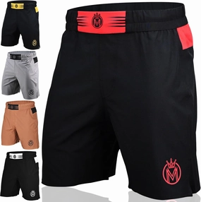MMA Shorts & BJJ Shorts Men, UFC Grappling Fight Shorts for Boxing, Kickboxing, Muay Thai 7" Cross Training Workout