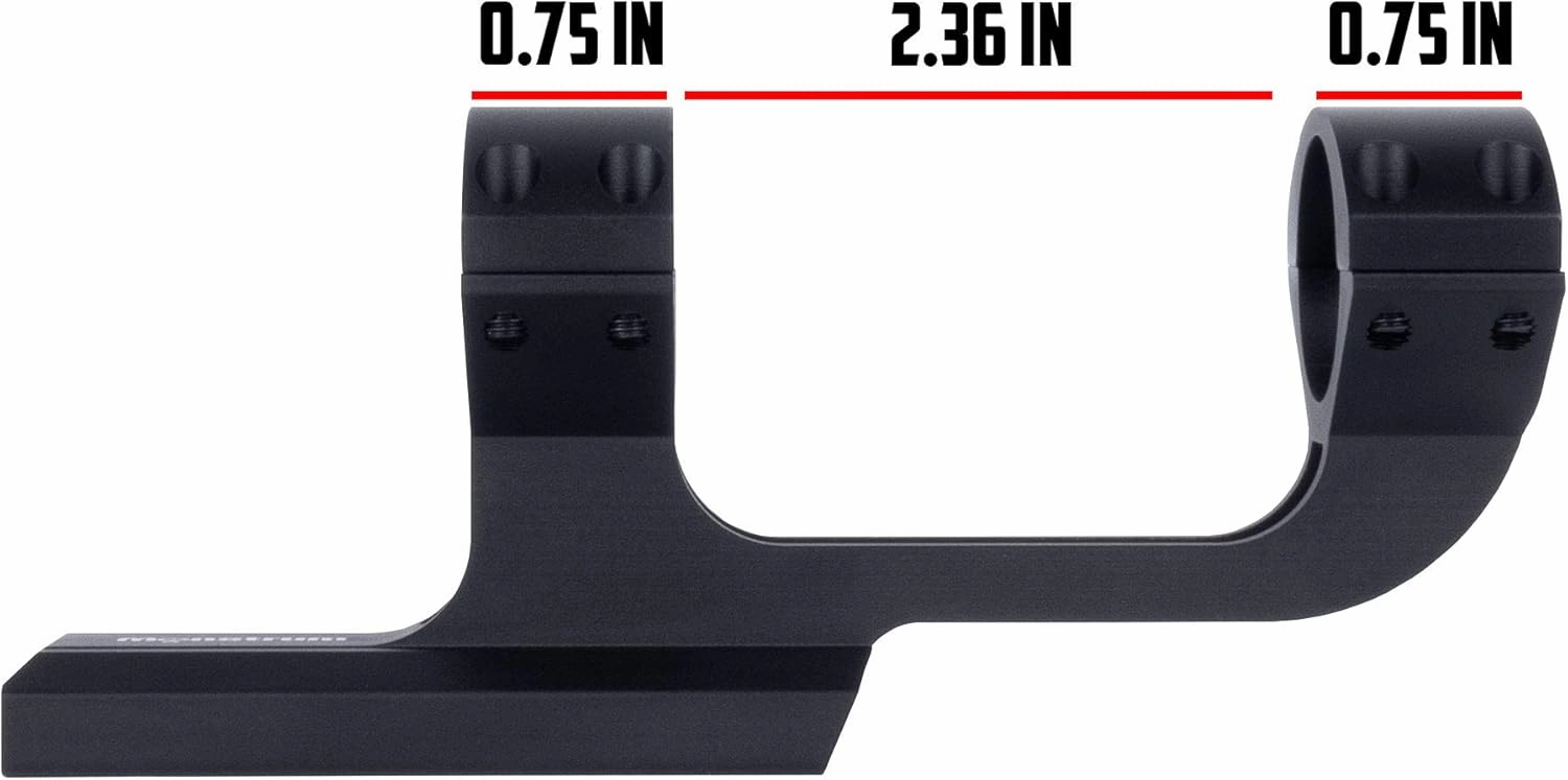 Monstrum H-Series V1 Ultralight Offset Picatinny Scope Mount