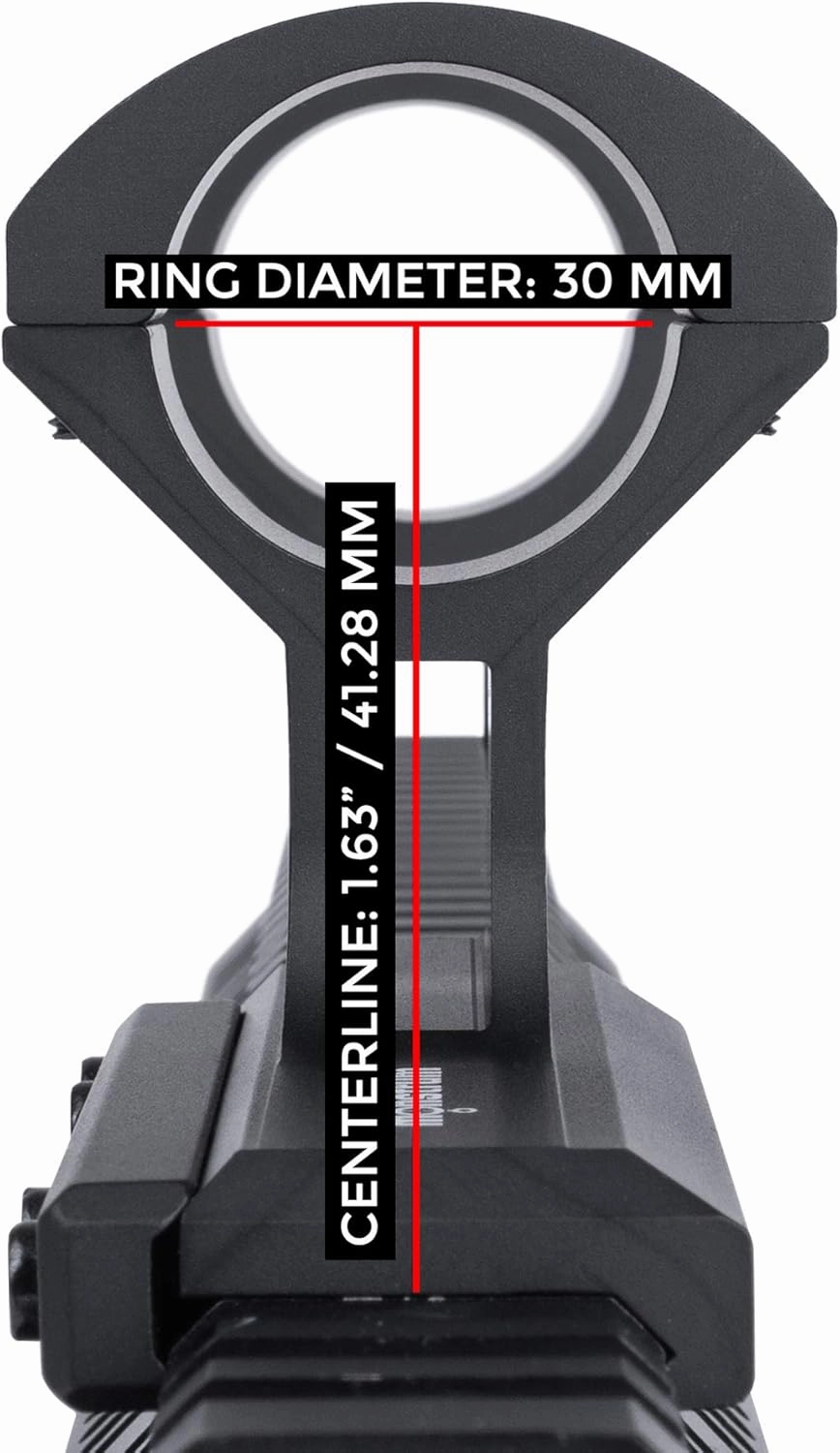 Monstrum H-Series V1 Ultralight Offset Picatinny Scope Mount
