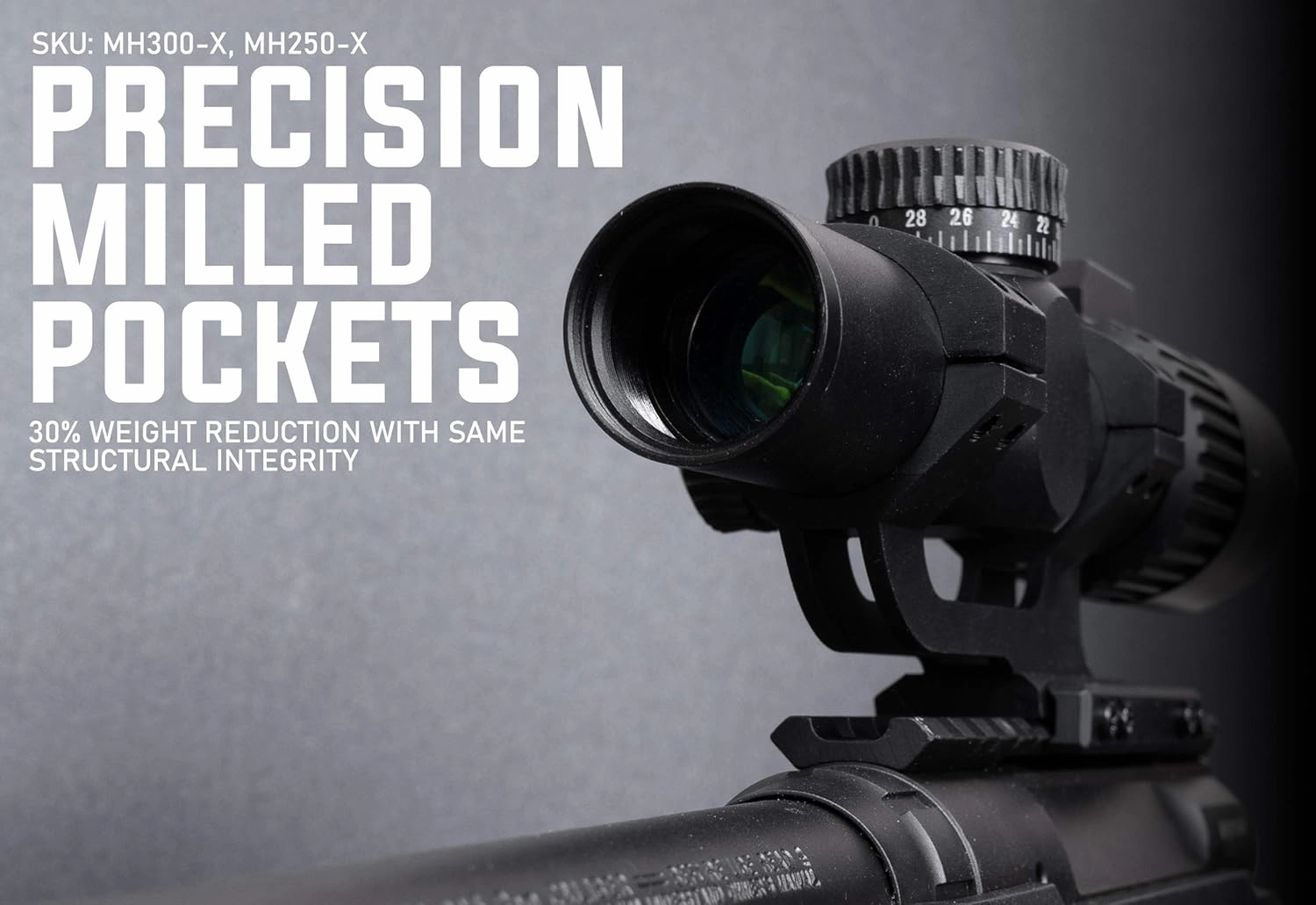 Monstrum H-Series V1 Ultralight Offset Picatinny Scope Mount