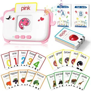 Montessori Learning for 1  Year Old Toys, Talking Flash Cards for Toddler 1-3 2-4, Autism Sensory Speech Therapy for Boys Girls 2 3 4 Year Old Kids Gifts, Unicorn Style with 160 Commonly Used Words