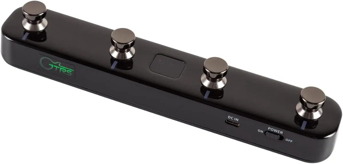 MOOER GWF4 Wireless Footswitch Controller for P1, SD30i, Hornet 05i, GTRS Guitar, Change Preset, Loop, Drum, with Tap Tempo for Delay Effects (GWF4 Black)