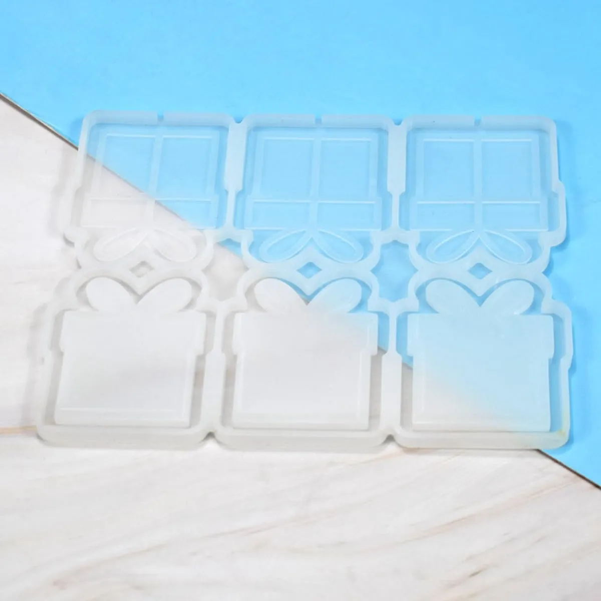 mostsom Christmas Bag Design Epoxy Lollipop Mold Diy Craft Chocolate Silicone Mould Cake Decorating Tools Kitchen Fondant 2pcs (O_ Christmas Gift Bag)