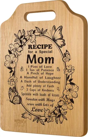 Mothers Day Gifts for Mom From Daughter Son,Mom Birthday Gifts for New Mother,Best Mom Ever Gifts,Unique Mom To Be Step Mom Bonus Mom Birthday Christmas Presents Ideas,Cool Mom Kitchen Cutting Board