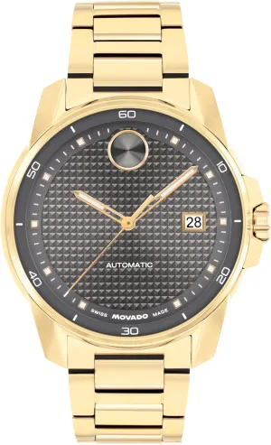 Movado Bold Verso Men’s Automatic Watch – 41 mm Case, Stainless Steel Bracelet, Self-Winding, Sleek Modern Look, Gift for Him