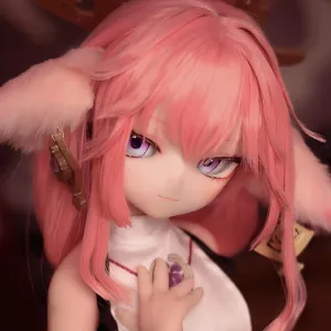 Mozu TinyFox 2.0 1/2 Female Seamless Genshin Impact Anime Action Figures Full Silicone Material, JYFigures Yae Miko 85cm Flexible Figure Dolls for Cosplay/Photography/Arts (Wig) (Standard Edition)