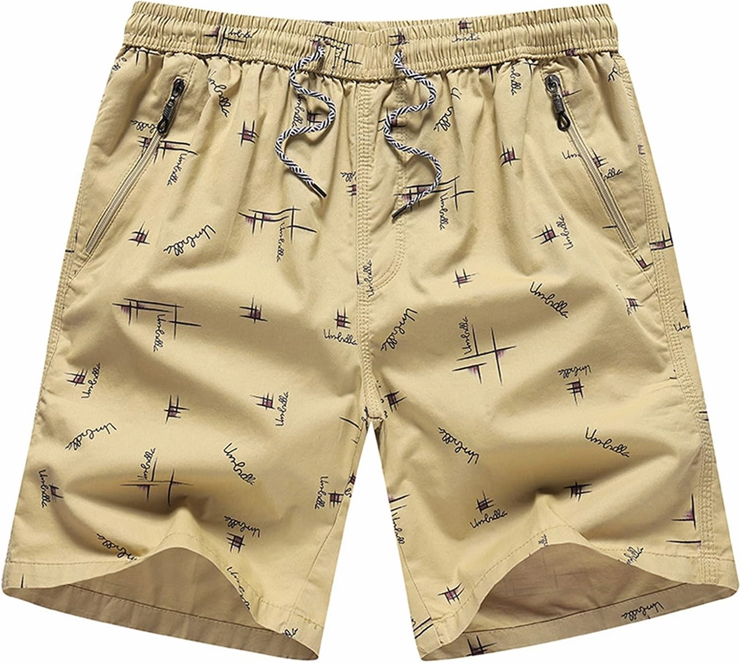 Muscularfit Big and Tall Shorts for Men Casual Elastic Waist Drawstring Shorts Quick Dry Cargo Shorts Outdoor Hiking Shorts