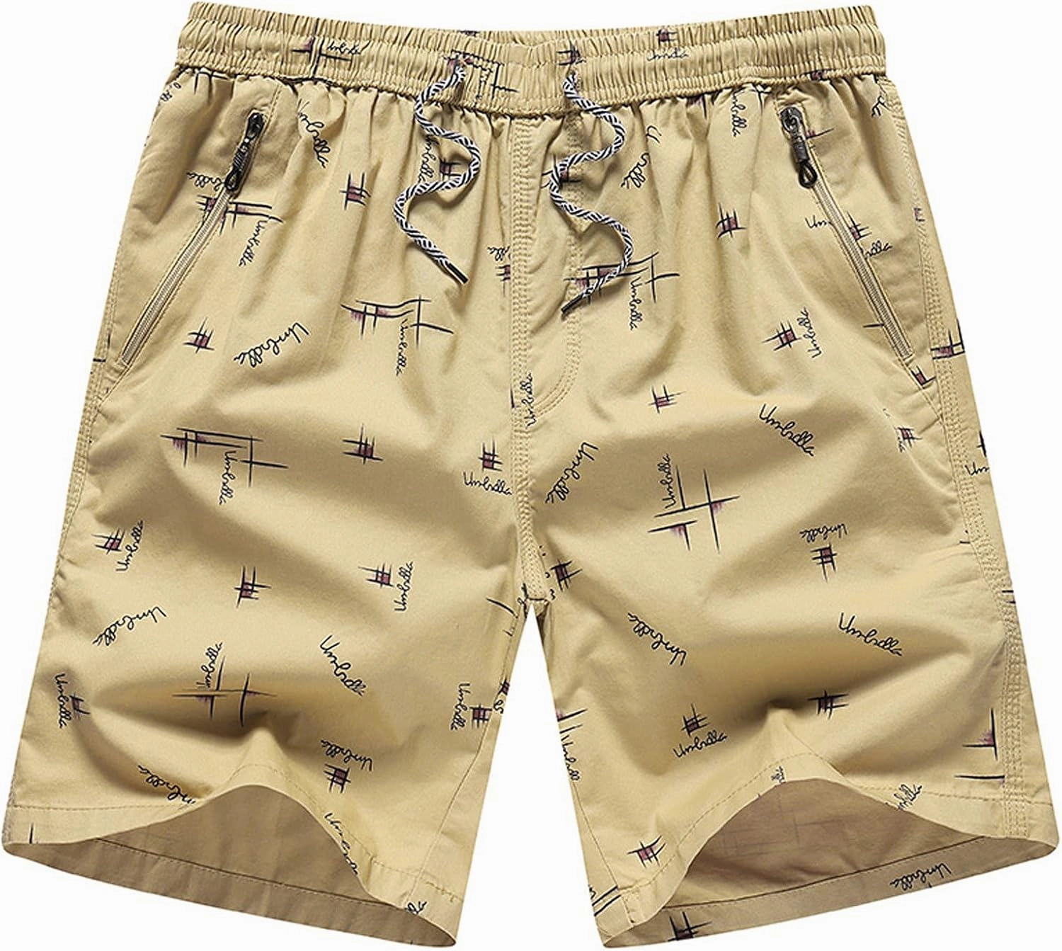 Muscularfit Big and Tall Shorts for Men Casual Elastic Waist Drawstring Shorts Quick Dry Cargo Shorts Outdoor Hiking Shorts