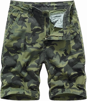 Muscularfit Camo Shorts for Men 2023 Casual Cotton Camouflage Buckle Zipper Cargo Shorts Outdoor Fashion Sport Tooling Shorts