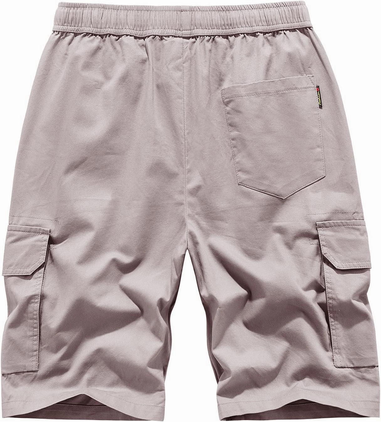 Muscularfit Camo Shorts for Men Big and Tall Drawstring Elastic Waist Cotton Camouflage Cargo Shorts Utility Tooling Shorts