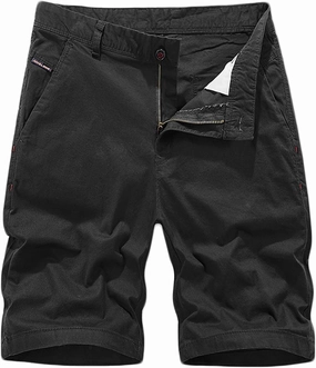 Muscularfit Khaki Shorts for Men 2023 Regular Fit Cotton Cargo Shorts with Pockets Big and Tall Work Utility Shorts Outdoor