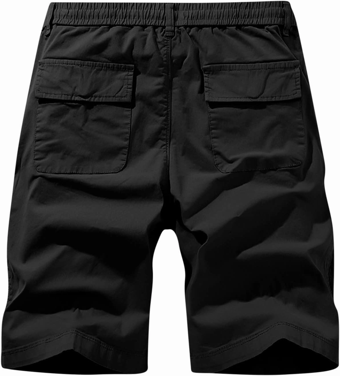 Muscularfit Mens Shorts 7 Inch Inseam Stretch Waist Drawstring Cargo Shorts Ultimate Comfort Linen Short with Pockets Outdoor