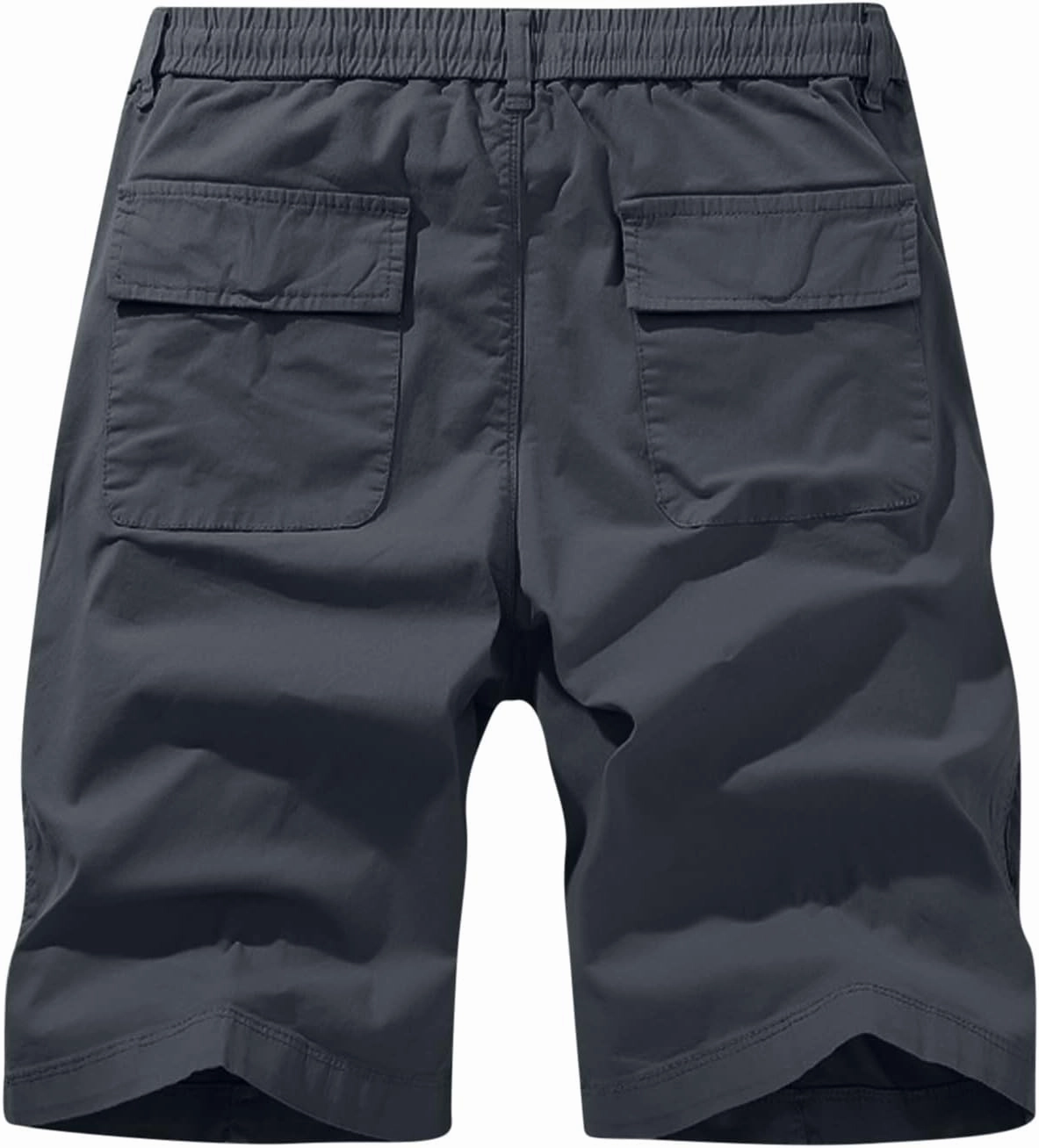 Muscularfit Mens Shorts 7 Inch Inseam Stretch Waist Drawstring Cargo Shorts Ultimate Comfort Linen Short with Pockets Outdoor
