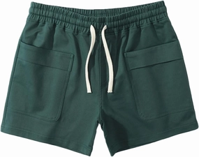 Muscularfit Mens Shorts Casual Stretch Waist Cotton Shorts Multi Pocket Drawstring Elastic Waist Cargo Shorts Regular Shorts