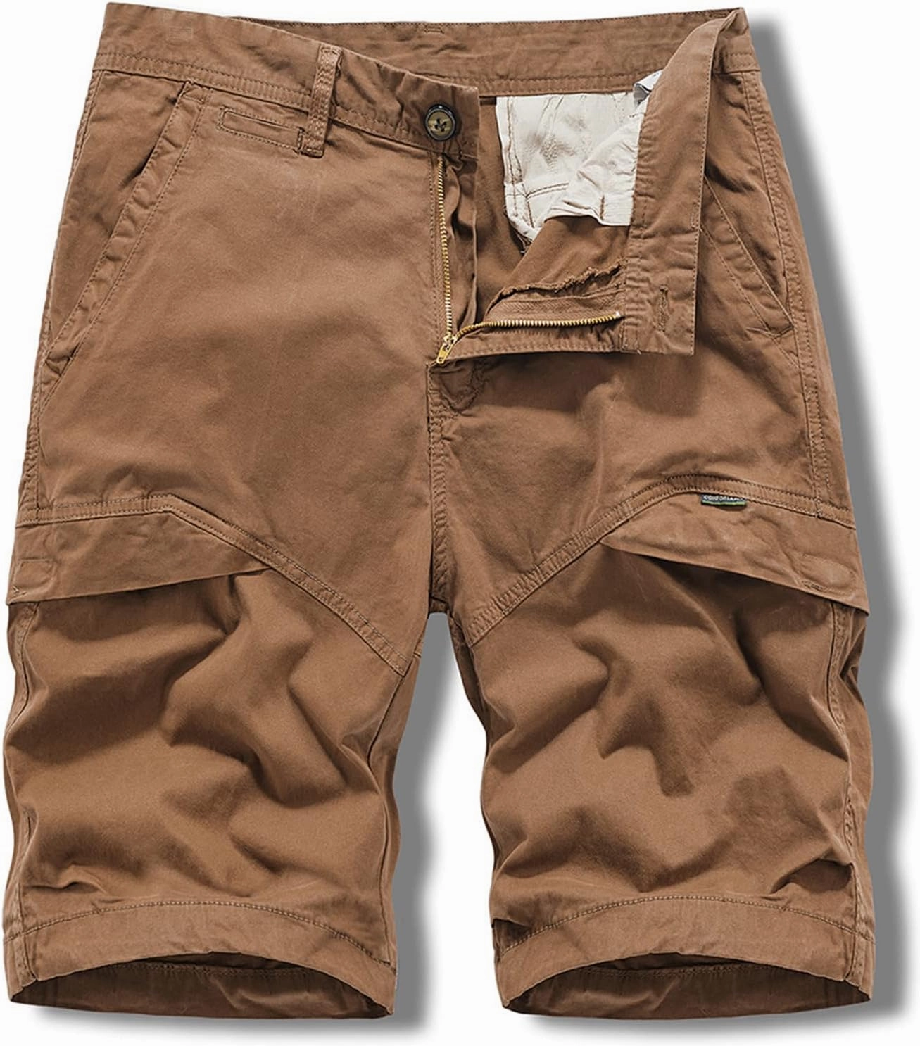 Muscularfit Shorts Men Casual Cotton Solid Multi Pockets Cargo Shorts Summer Outdoor Fashion Work Utility Tooling Shorts 2023