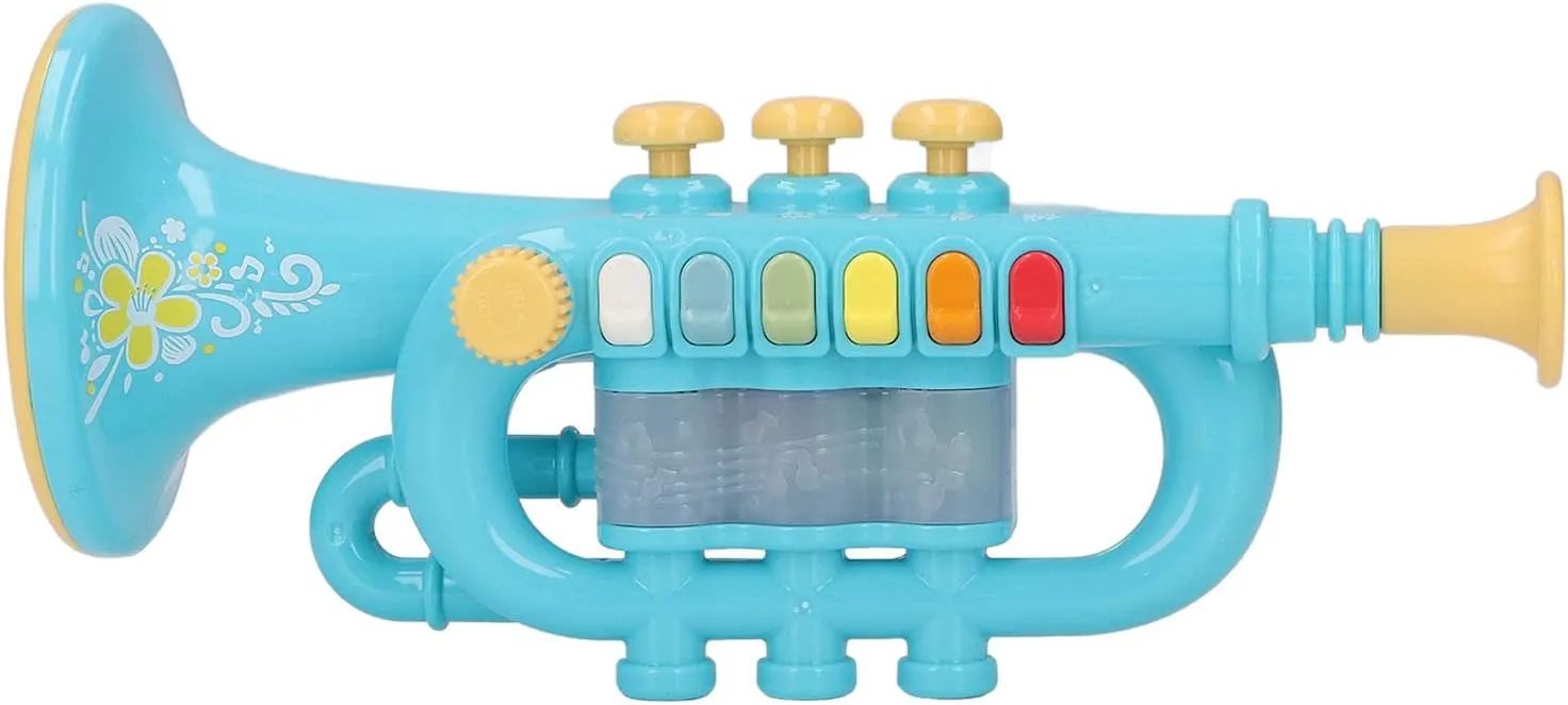 Musical Instruments, Kid Trumpet Children Preschool Music Toy for Boys and Girls(Blue)