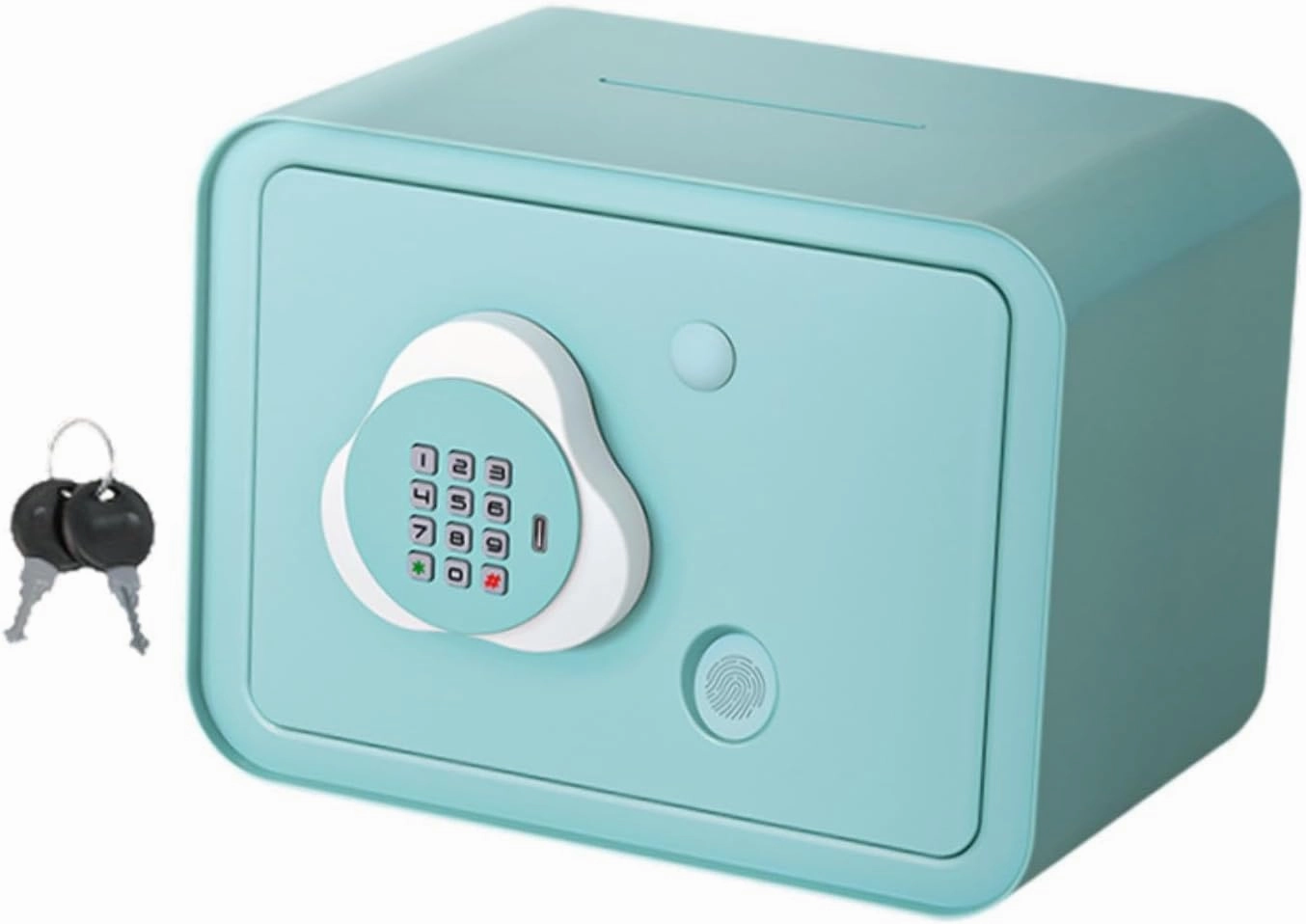 Musical Money Piggy Bank Electronic Money Bank Fingerprint Password Money Box for Halloween, Green