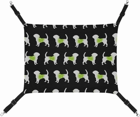 Musical Note Dog Hanging Cat Bed Soft Breathable Pet Hammock for Cage Pet Sleeper for Kitten Ferret Puppy Rabbit