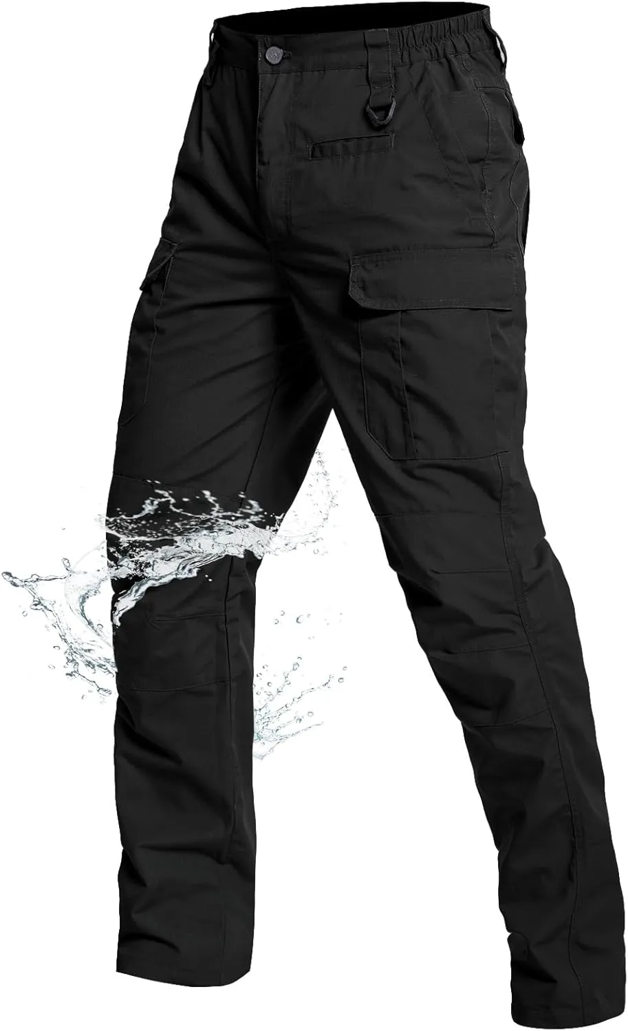 NAVEKULL Men's Outdoor Tactical Pants Lightweight Ripstop Military Hiking Work Cargo Pants with 9 Pockets
