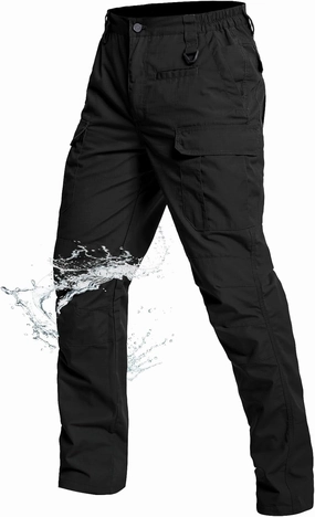 NAVEKULL Men's Outdoor Tactical Pants Lightweight Ripstop Military Hiking Work Cargo Pants with 9 Pockets