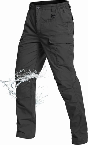 NAVEKULL Men's Outdoor Tactical Pants Lightweight Ripstop Military Hiking Work Cargo Pants with 9 Pockets