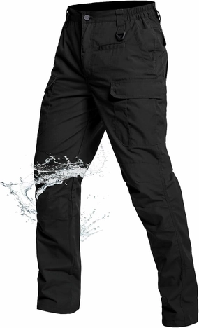 NAVEKULL Men's Outdoor Tactical Pants Lightweight Ripstop Military Hiking Work Cargo Pants with 9 Pockets