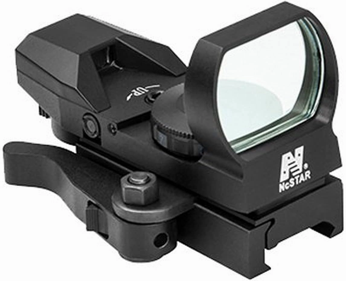 NC Star D4BLQ NcSTAR, Blue Reflex Sight 4 Reticles, QR Mount, Black, Blue