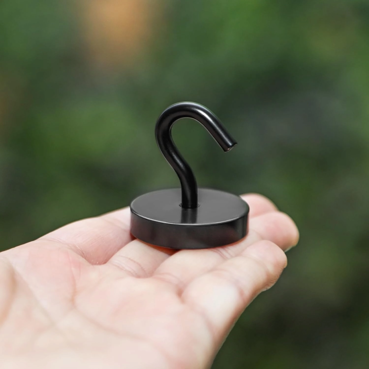 Neosmuk Magnetic Hooks, Cruise Ship Essentials, 120lb  Heavy Duty Magnetic Hooks for Cruise Cabins, Refrigerator, Grill, Hanging, and Travel | Extra Strong Must-Haves Magnet Hook,Black, Pack of 10