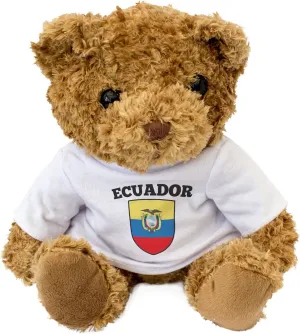 New - Ecuador Flag Teddy Bear - Cute and Cuddly - Ecuadorian Fan Gift Present