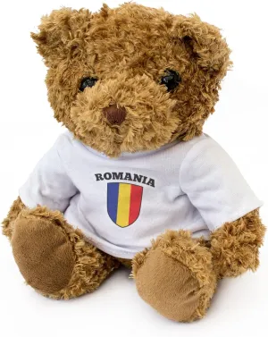 New - Romania Flag - Teddy Bear - Cute and Cuddly - Gift Present Birthday România