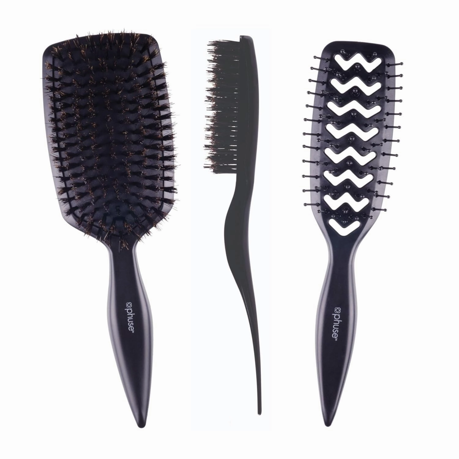 NEW Cricket Phuse Brush Bundle, Just Venting Vent, Boar to Be Wild, Need a Lift Teasing Brush, ($38 Value Set)