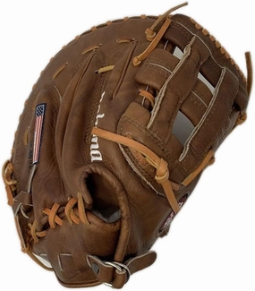 Nokona WB-1250-H Open Web Base Mitt Walnut Leather Baseball Glove (12.5-Inch)