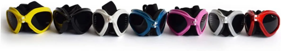 NOLITOY 2pcs Dog Sunglasses Small Breed Dog Goggles Uv Protection Comfortable Fit Pet Eyewear