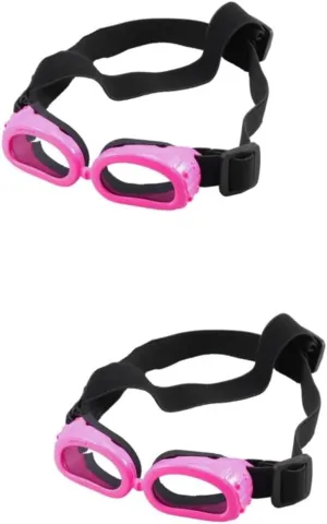NOLITOY 2pcs Uv Protection Dog Goggles Comfortable Pet Supplies with Stretchable Headband