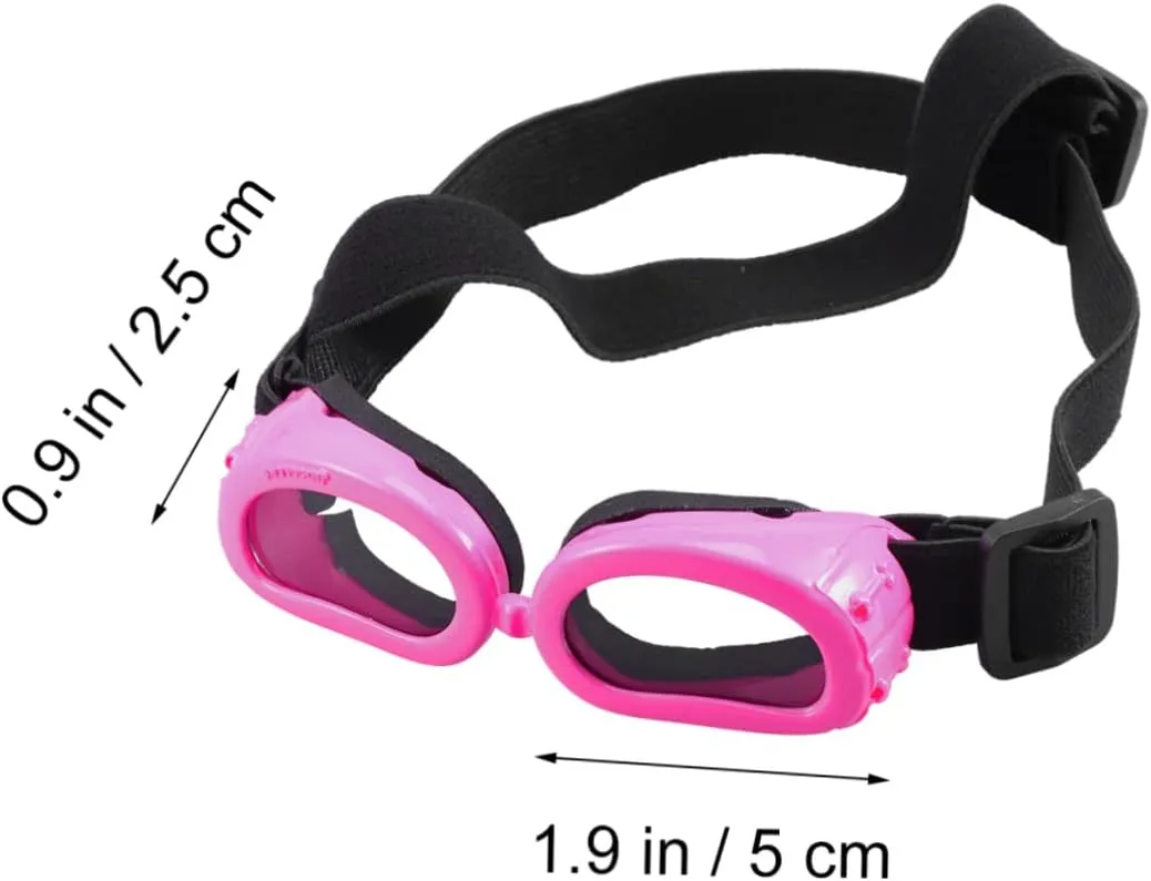 NOLITOY 2pcs Uv Protection Dog Goggles Comfortable Pet Supplies with Stretchable Headband