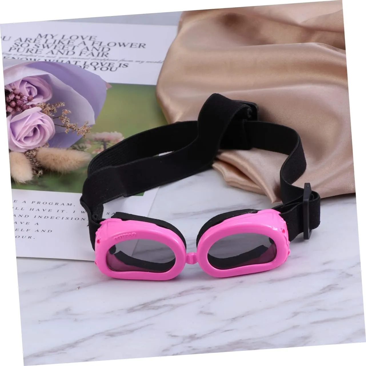 NOLITOY 2pcs Uv Protection Dog Goggles Comfortable Pet Supplies with Stretchable Headband