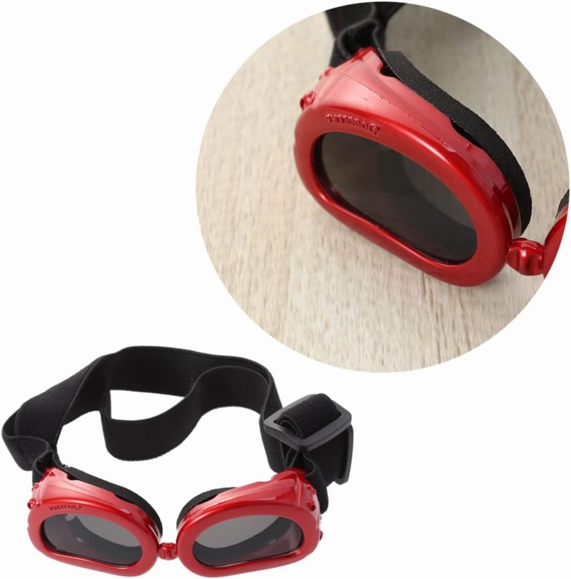 NOLITOY 2pcs Dog Sunglasses Eye Protection Goggles with Uv Shield for Small Breeds Adjustable Straps Pet Glasses