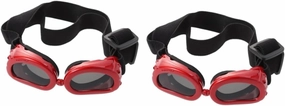 NOLITOY 2pcs Dog Sunglasses Eye Protection Goggles with Uv Shield for Small Breeds Adjustable Straps Pet Glasses