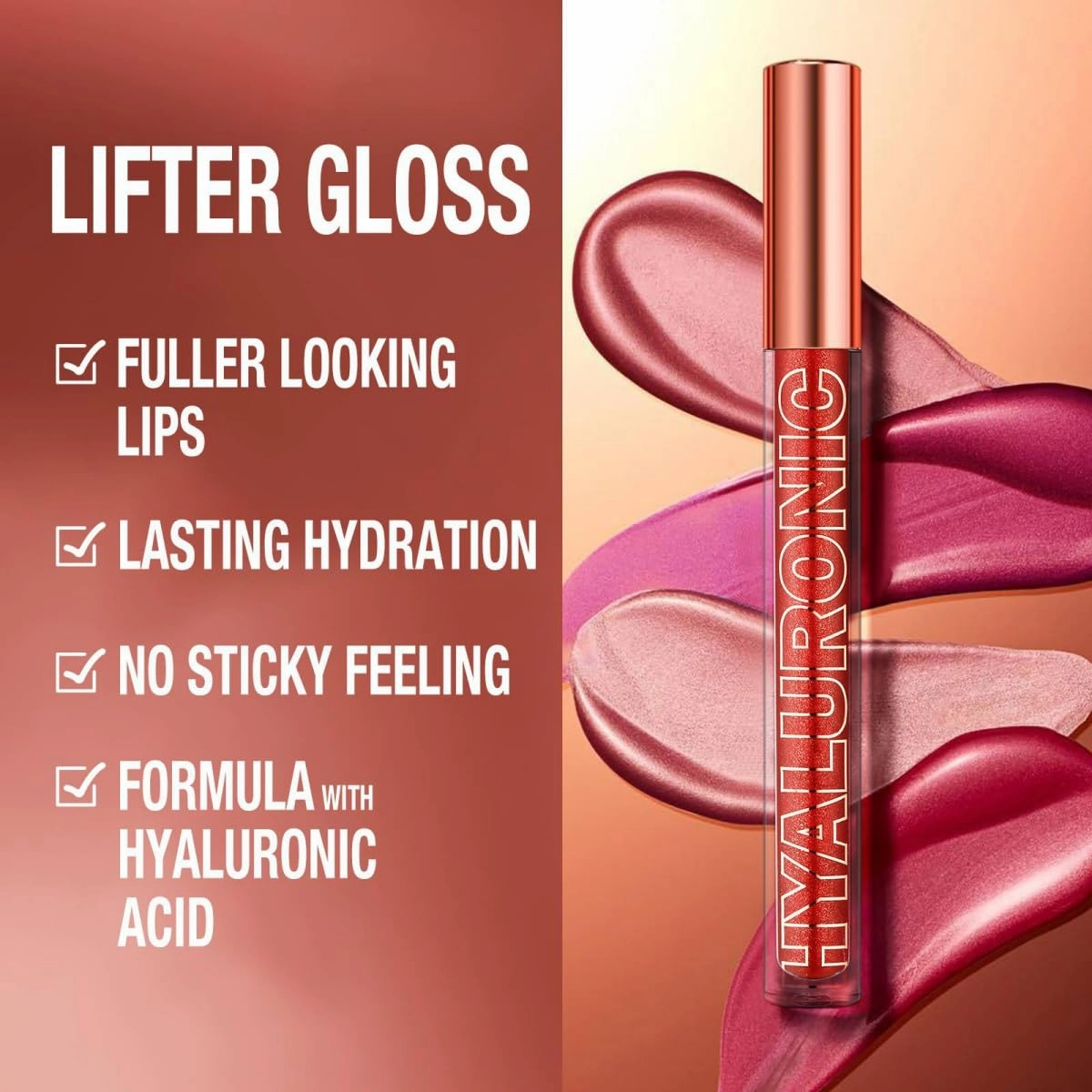 Ofanyia Hydrating Lip Glow Oil, Plumping Hyaluronic Acid Lip Gloss Set, Long Lasting Lip Gloss Tinted High Shine Liquid Lipstick Set, Lip Tint Lip Care (8 Colors)