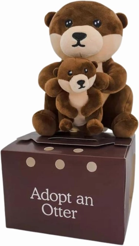 Olive The 9" Adopt Me Plush - Cute Otter Stuffed Animal With Otto The Mini Plush Toy