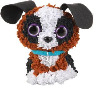 ORB The Factory PlushCraft Puppy 3D Kit, Brown/Black/White, 5" x 4" x 10" (70618)