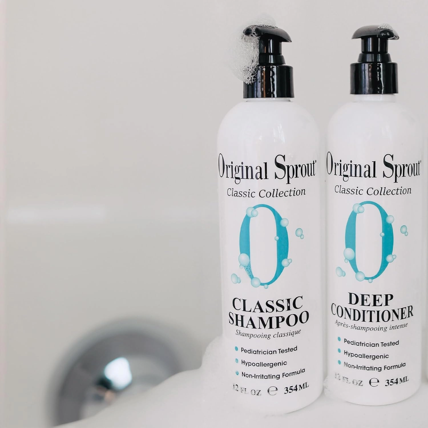 Original Sprout Classic Shampoo and Conditioner Set, Vegan Conditioner and Sulfate Free Shampoo for All Hair Types, 12 fl. oz Bottle, (Pack of 2)